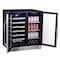 Edgestar 30 Inch Wide 28 Bottle BuiltIn Dual Zone Beverage Center with 86 Can Capacity CWB2886FD - alternate 5